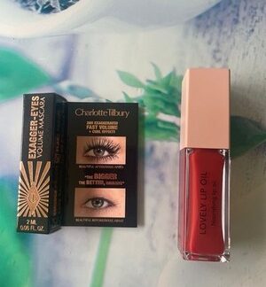 Charlotte Tilbury Mascara Exagger Eyes Mini 2 ml Douglas Lovely Lip Oil Set neu