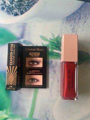 Charlotte Tilbury Mascara Exagger Eyes Mini 2 ml Douglas Lovely Lip Oil Set neu