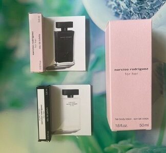 Narciso Rodriguez for her Geschenkset Body Lotion 50ml + 2x EDT 0,6ml