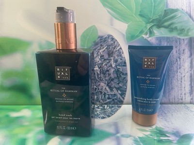 Rituals Hammam Set Hand Wash 300ml + Body Cream 70ml Eukalyptus