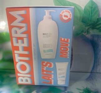 Biotherm Lait Corporel 400ml Body Milk + Biomains Hand Cream 50ml Set
