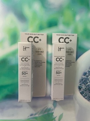 IT Cosmetics CC+ Cream SPF 50+ Medium 2 Stück Reisegröße 4 ml Neu gesamt 8 ml