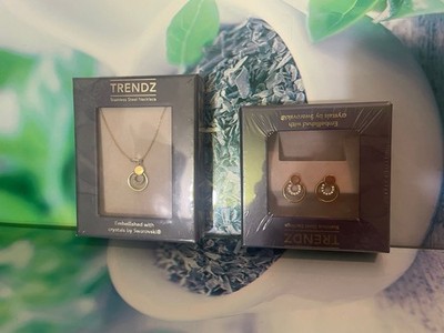 Swarovski 💓Elegantes Schmuckset💓 – Kette & Ohrringe mit Swarovski Kristallen