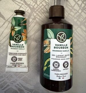Yves Rocher Bourbon Vanille Geschenkset Handseife 190 ml & Handcreme 30 ml