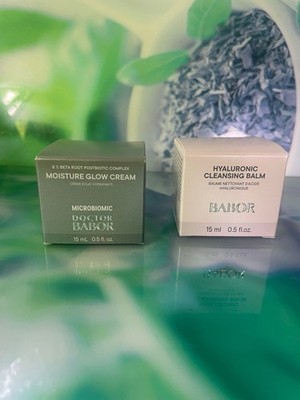 BABOR Pflege Set 30 ml Reisegröße Hyaluronic Balm & Moisture Glow Cream Neu