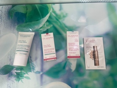 Clarins Beauty Set 4-tlg. Miniaturen 15ml 8ml 10ml 2ml Adventskalender